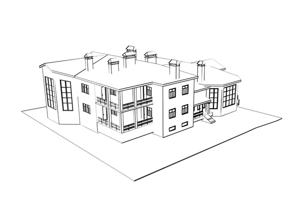 House: 3d technical draw