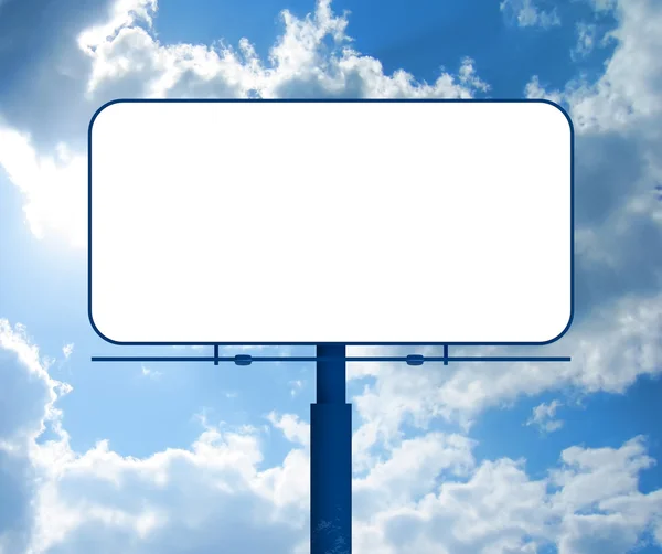 Billboard op een hemel achtergrond — Stockfoto
