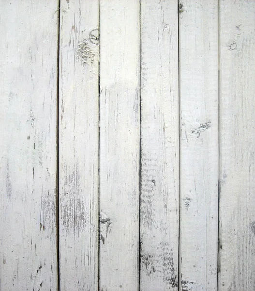 Vieux mur en bois peint en blanc — Photo