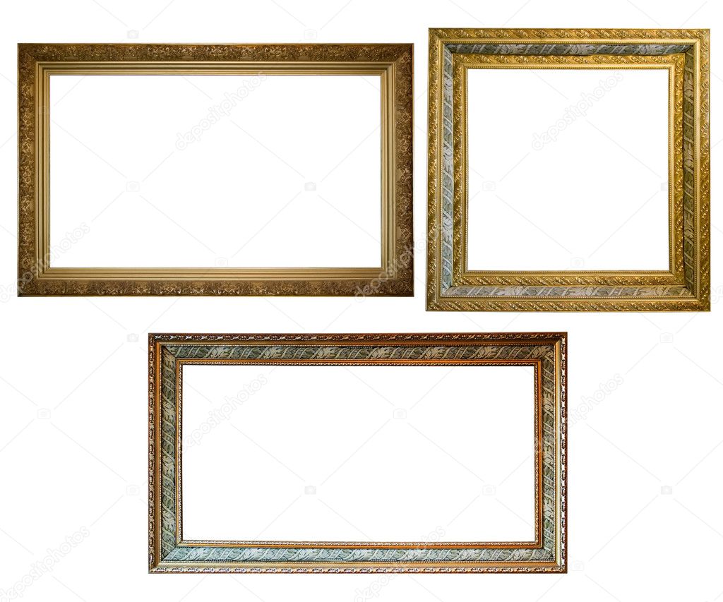 Set of antique frames