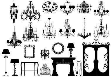 Collection of furniture clipart