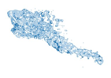 Fantasy soar abstract water splash and b clipart