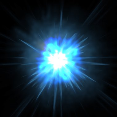 Blue glowing abstract background clipart