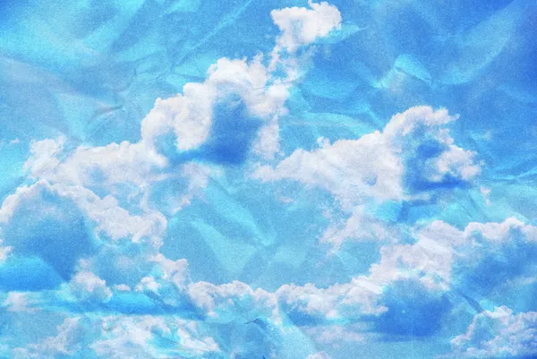 Skrynkliga himmel bakgrund — Stockfoto