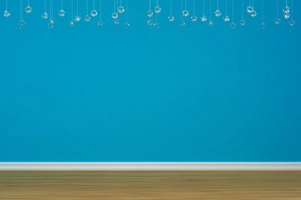 Prázdná modrá stěna — Stock fotografie