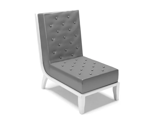 现代扶手椅白色表现力上孤立 — 图库照片