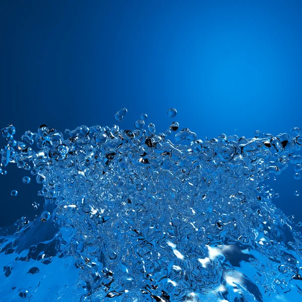 Blå tydliga bubblor — Stockfoto