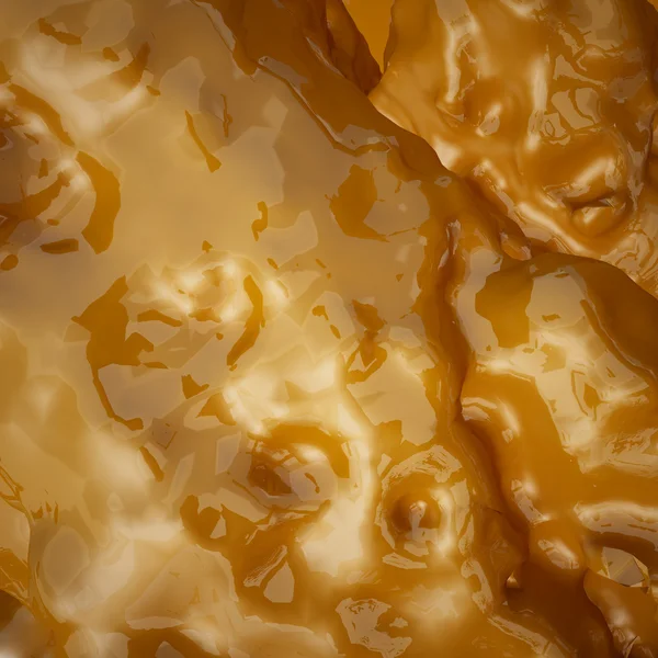 Fluindo líquido liso fundo dourado — Fotografia de Stock