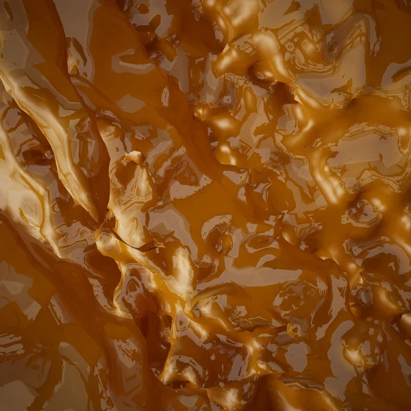 Flowing liquid smooth golden background — Stock Photo, Image