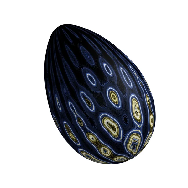 Стильное светящееся абстрактное пасхальное яйцо — стоковое фото