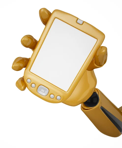 Spojrzeć na złoto PDA — Zdjęcie stockowe
