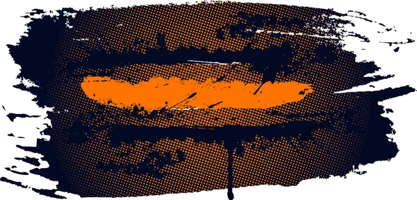 Гранж-баннер с брызгами и полутоном — стоковое фото