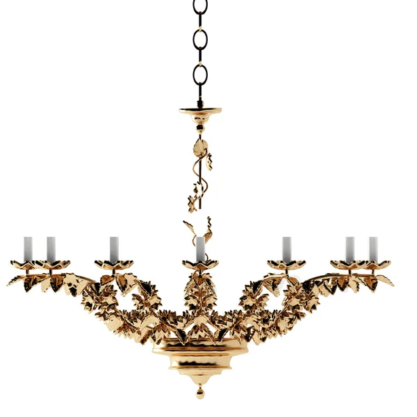 Luxury chandelier isolated on the white — Stock Photo, Image