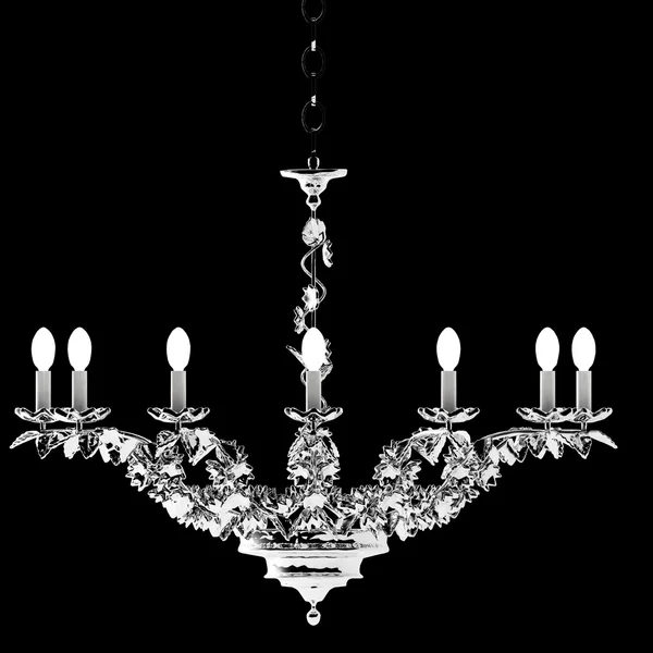 Luxury chandelier isolated on the white — Stock Photo, Image