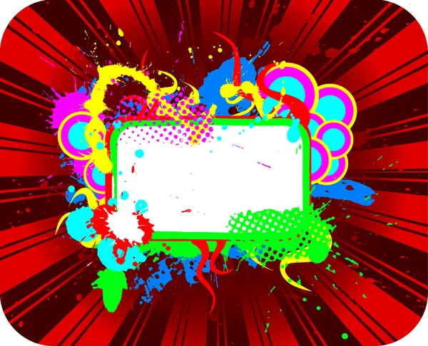 Grunge bannière vierge avec sp multicolore — Photo