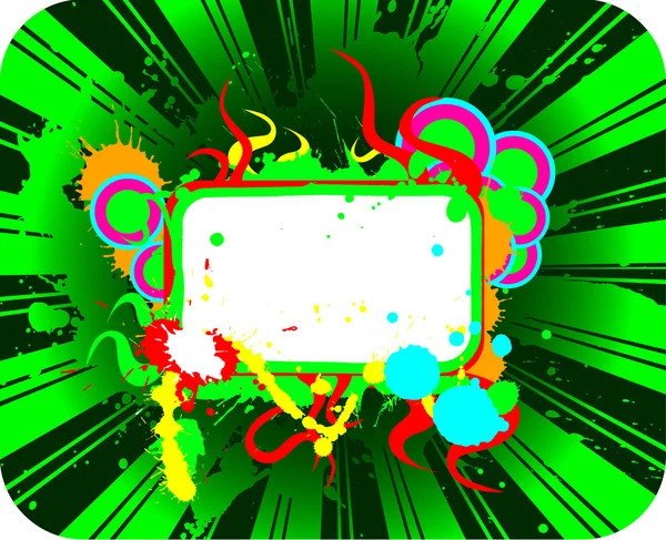 Grunge prázdný nápis s vícebarevné sp — Stock fotografie