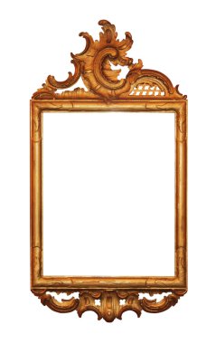 Golden picture frame clipart