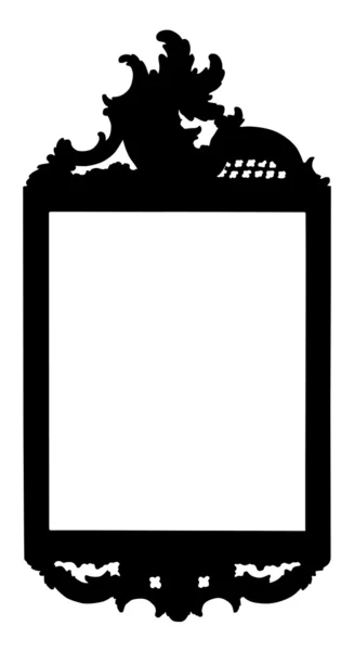 Silhouette of elegant picture frame — Stock Photo, Image
