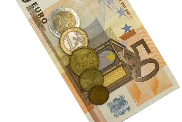 Paralar ile 50 euro — Stok fotoğraf