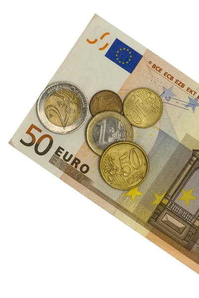 Paralar ile 50 euro — Stok fotoğraf