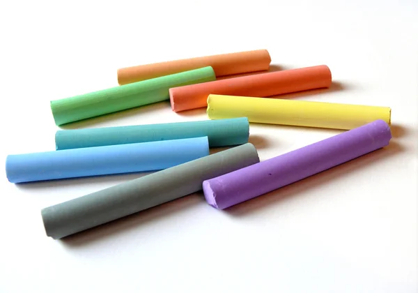 A set of coloured pastels — Stock Photo, Image