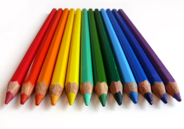 彩虹铅笔 — 图库照片