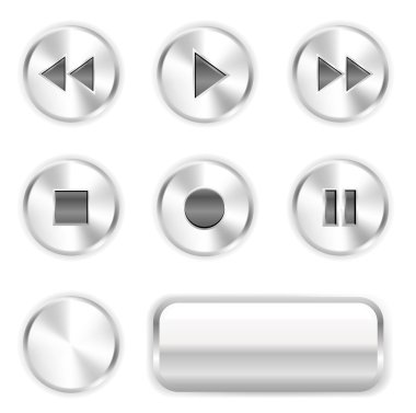 Player buttons clipart