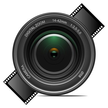 Camera lens clipart