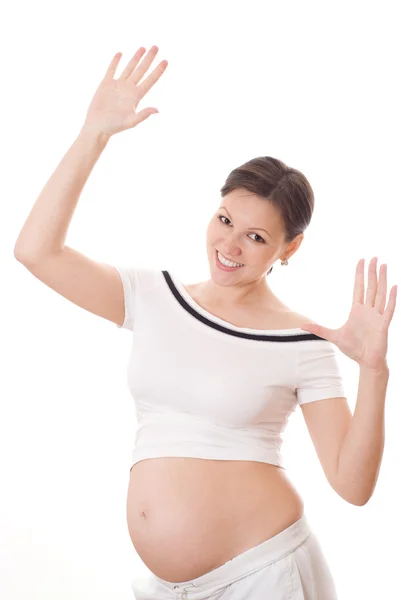 Retrato de uma grávida — Fotografia de Stock