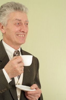 güzel iş adamı ileri görünüyor