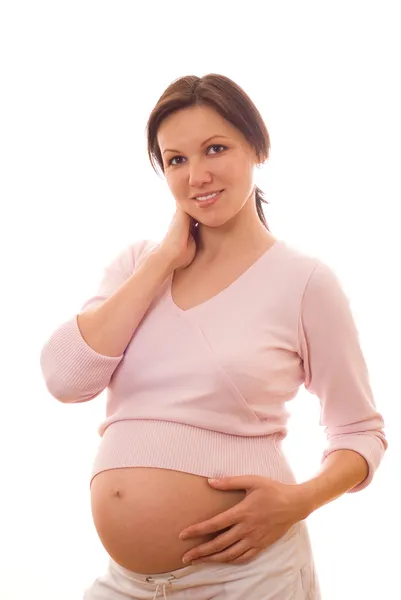Hermosa joven embarazada — Foto de Stock
