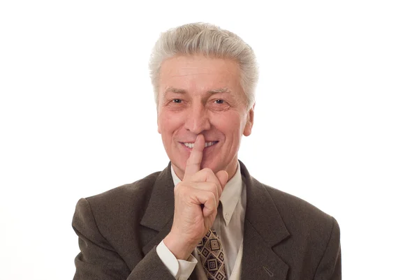 Man gesturing a thumbs up isolated — Stock Photo, Image