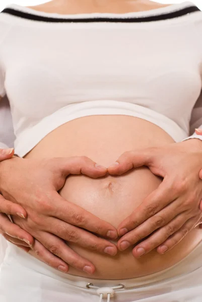 Hombre con una mujer embarazada —  Fotos de Stock