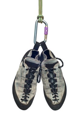 Climbing shoes clipart