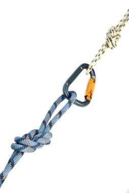 Carabiner and rope clipart