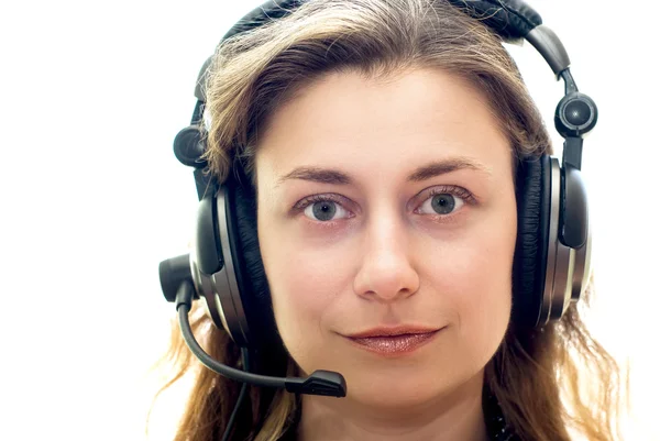 Smiling customer support — Stock Photo, Image