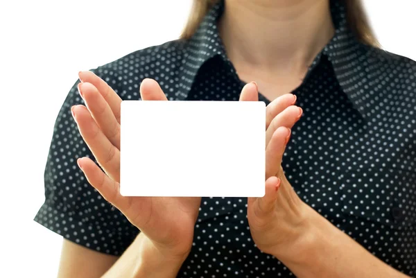 Emty business card — Stock Photo, Image