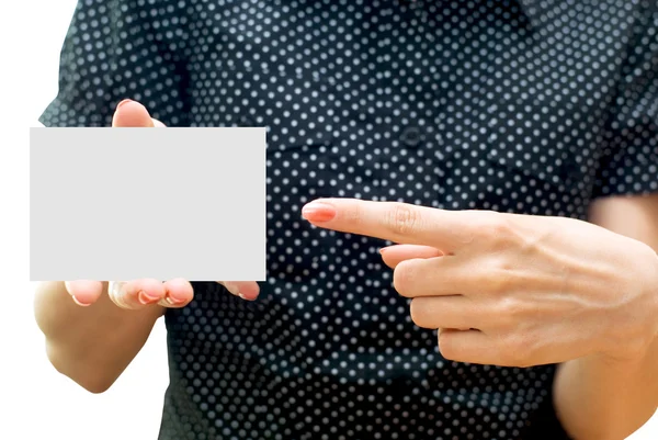 Empty business card — Stock Photo, Image