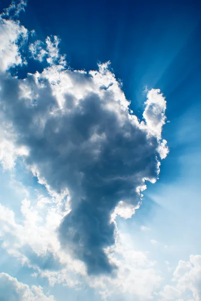 Nuvem com sol — Fotografia de Stock