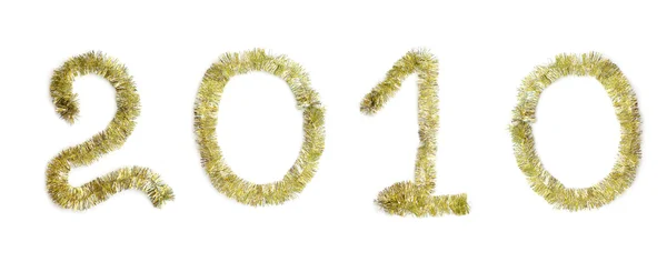 Nieuwjaar 2010 tekst — Stockfoto