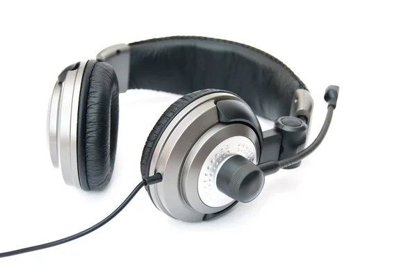 Black headset — Stock Photo, Image