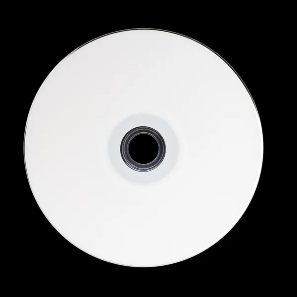 Blank white disk — Stock Photo, Image
