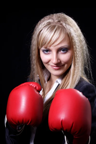 Girl the boxer — Stock Photo, Image