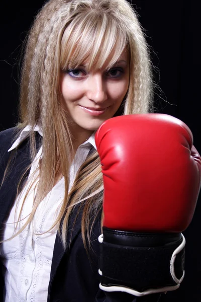 Girl the boxer — Stock Photo, Image