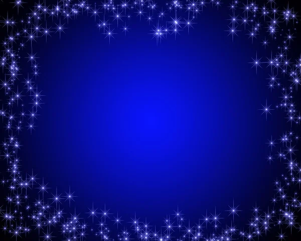 Σκούρο μπλε κάρτα με αστέρια — Φωτογραφία Αρχείου
