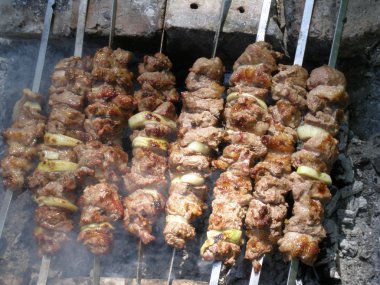 Shish kebab clipart