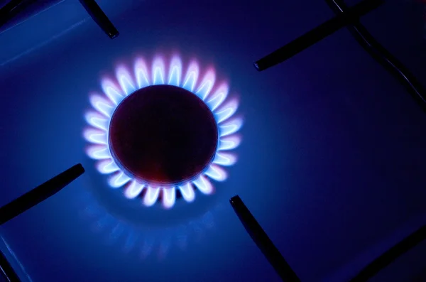 Газовый огонь — стоковое фото