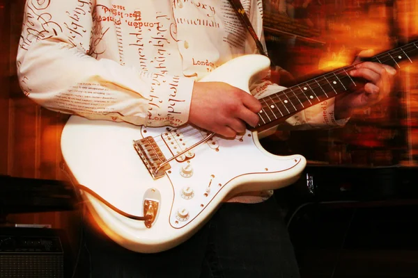 stock image Solo on a guitar