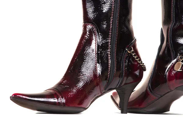 stock image Female varnish boots