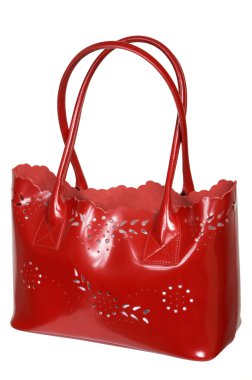 Bag with long handles clipart